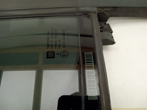 Hummer H3 Passenger Right Rear Door Vent Glass