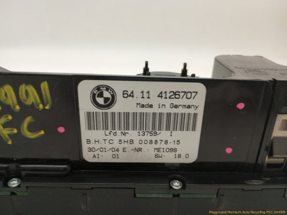 BMW 330XI Climate Control Switch