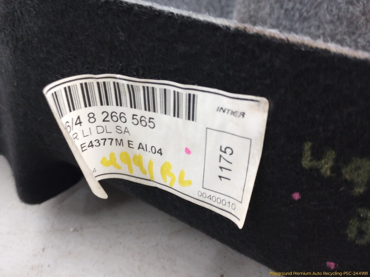 BMW 330XI Driver Left Trunk Side Trim