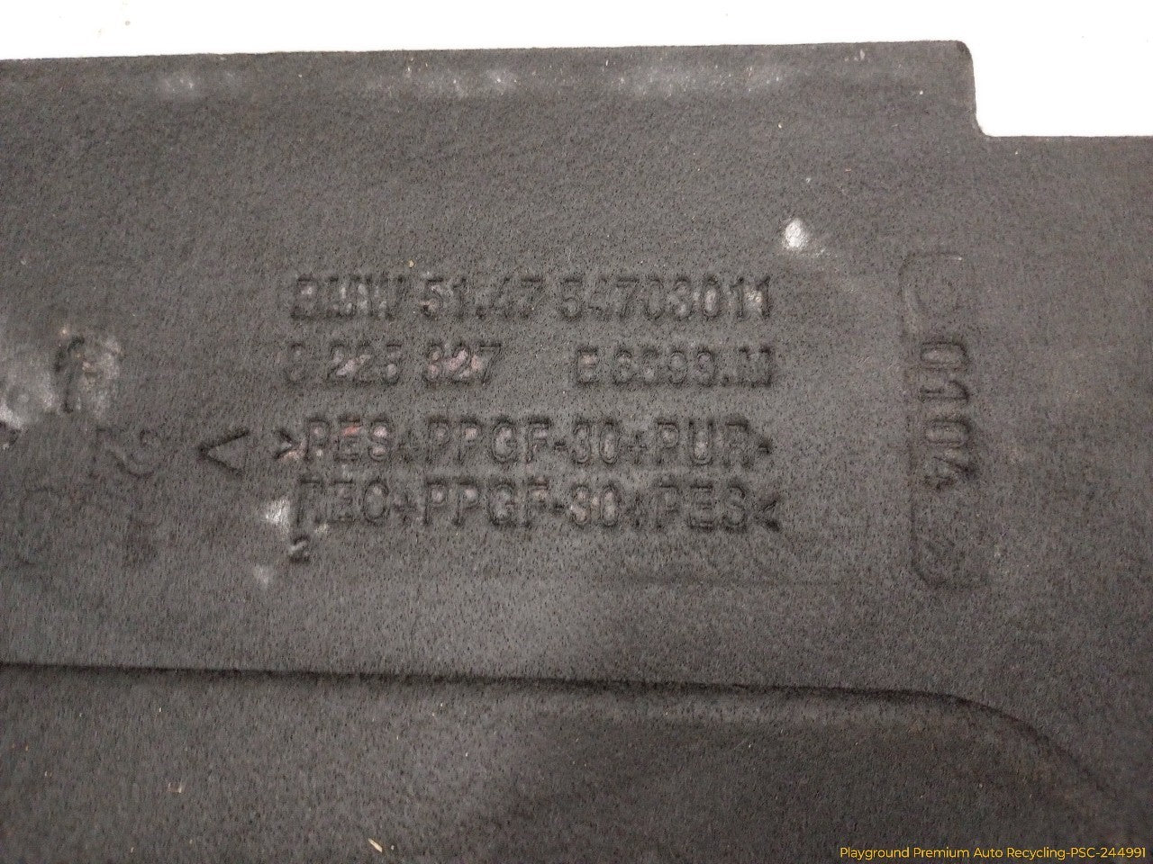 BMW 330XI Trunk Spare Tire Cover