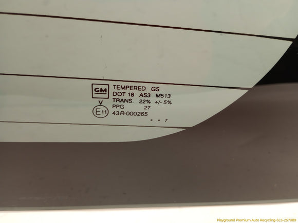 Hummer H3 Back Glass