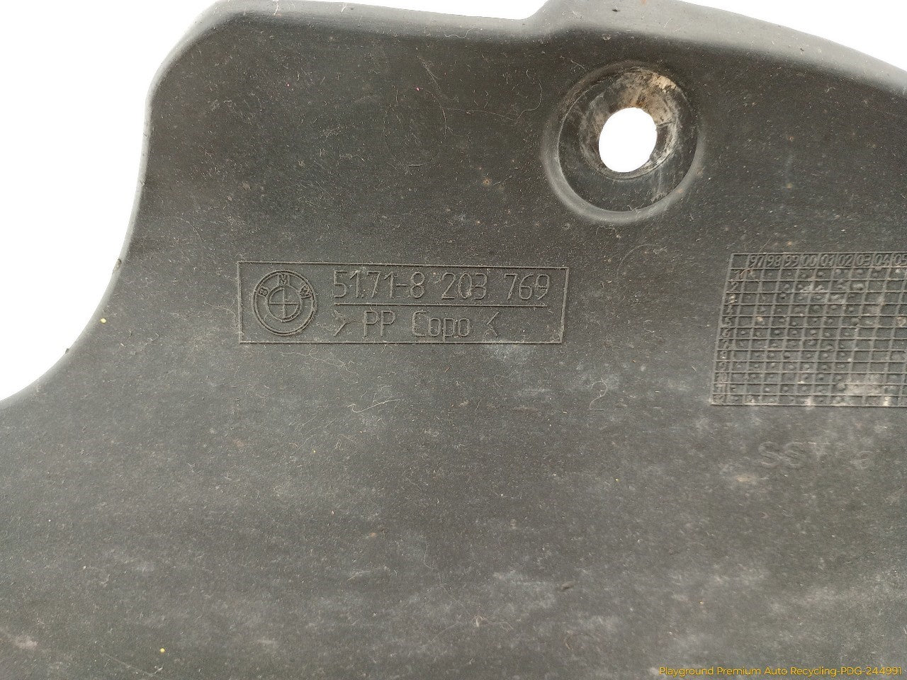 BMW 330XI Driver Left Rear Inner Fender Liner