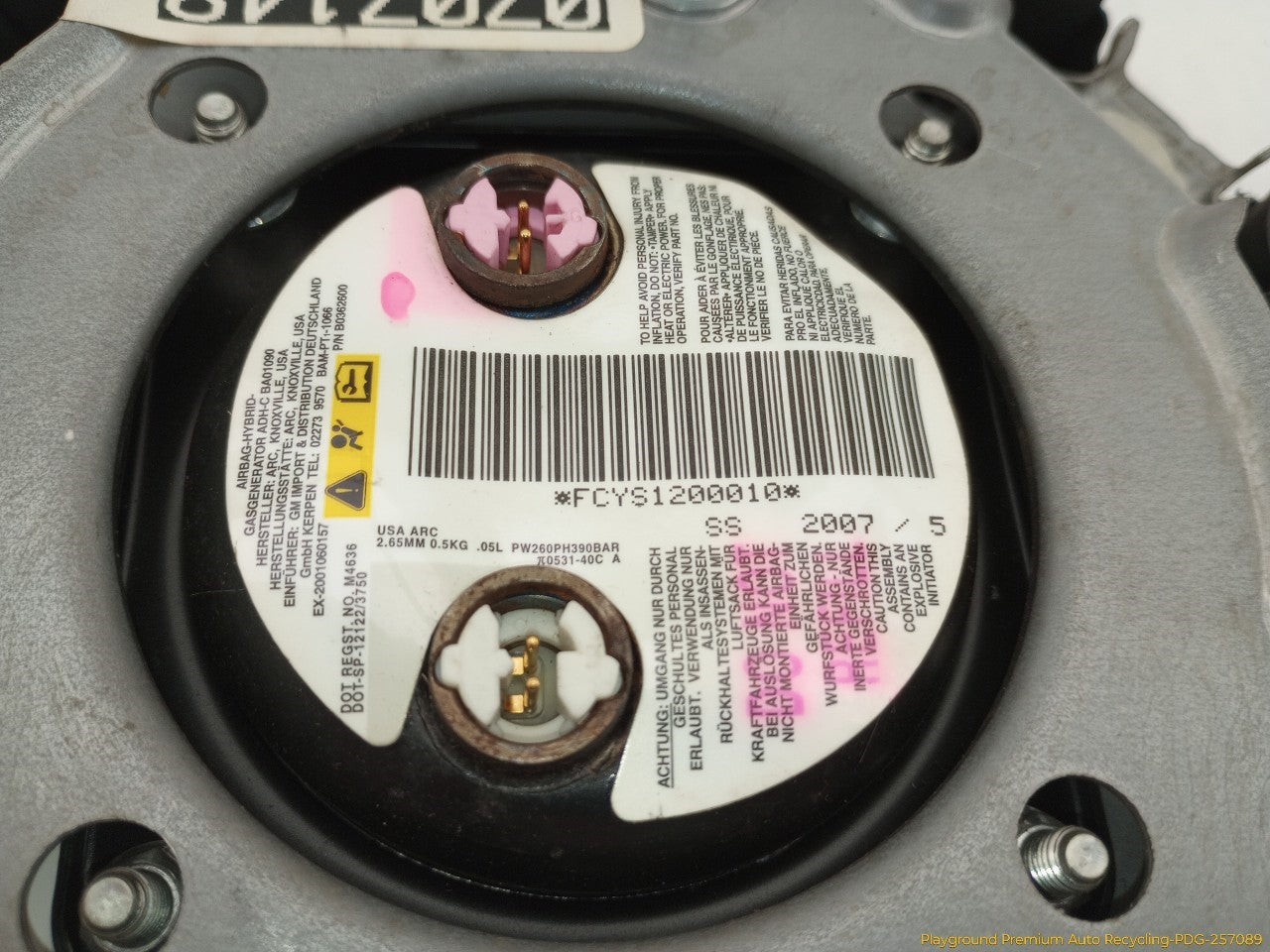 Hummer H3 Steering Wheel Airbag