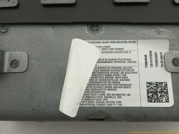 Hummer H3 Passenger Right Dashboard Airbag