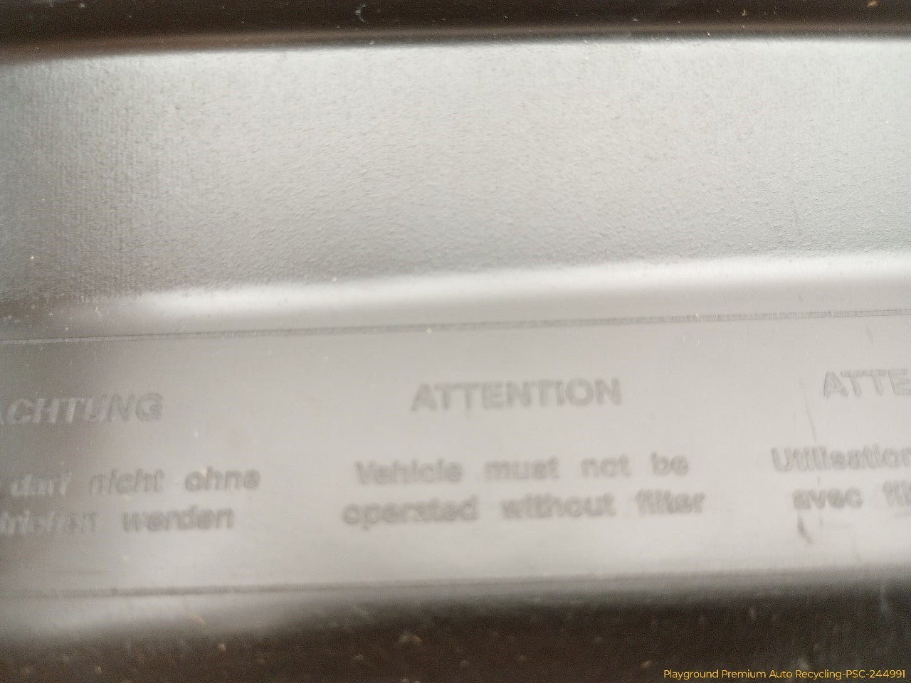 BMW 330XI Cabin Air Filter Housing Trim Panel