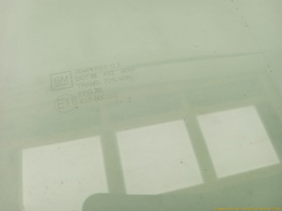 Hummer H3 Passenger Right Front Door Window Glass