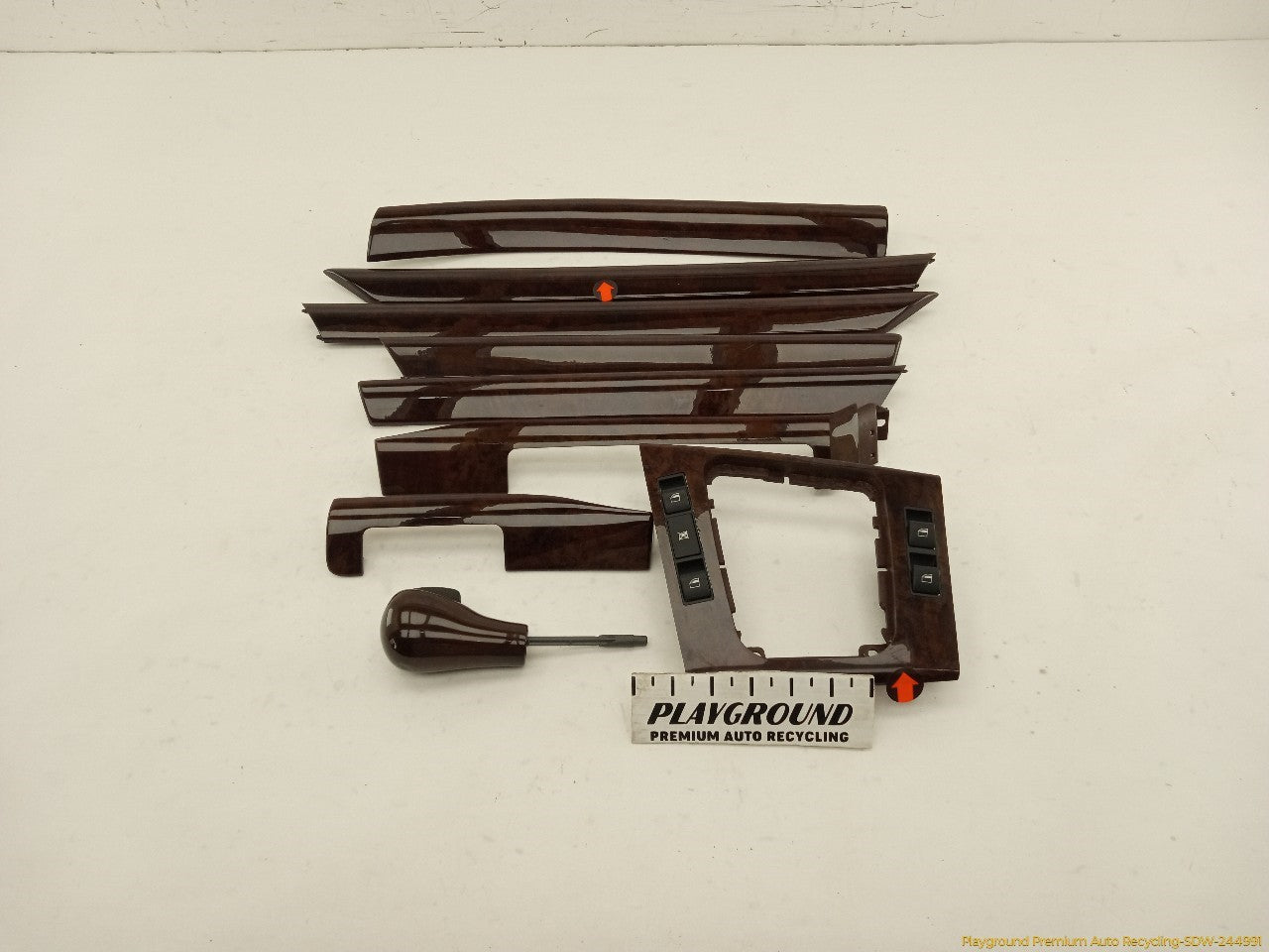 BMW 330XI Set Of 9 Center Dashboard Wood Trim
