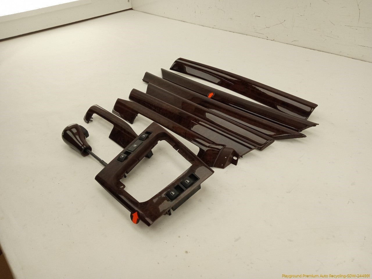 BMW 330XI Set Of 9 Center Dashboard Wood Trim - 0