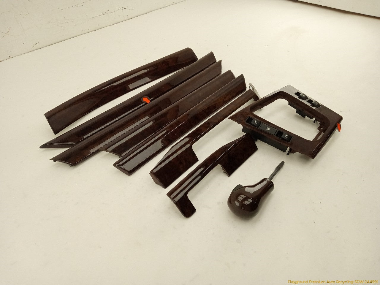 BMW 330XI Set Of 9 Center Dashboard Wood Trim