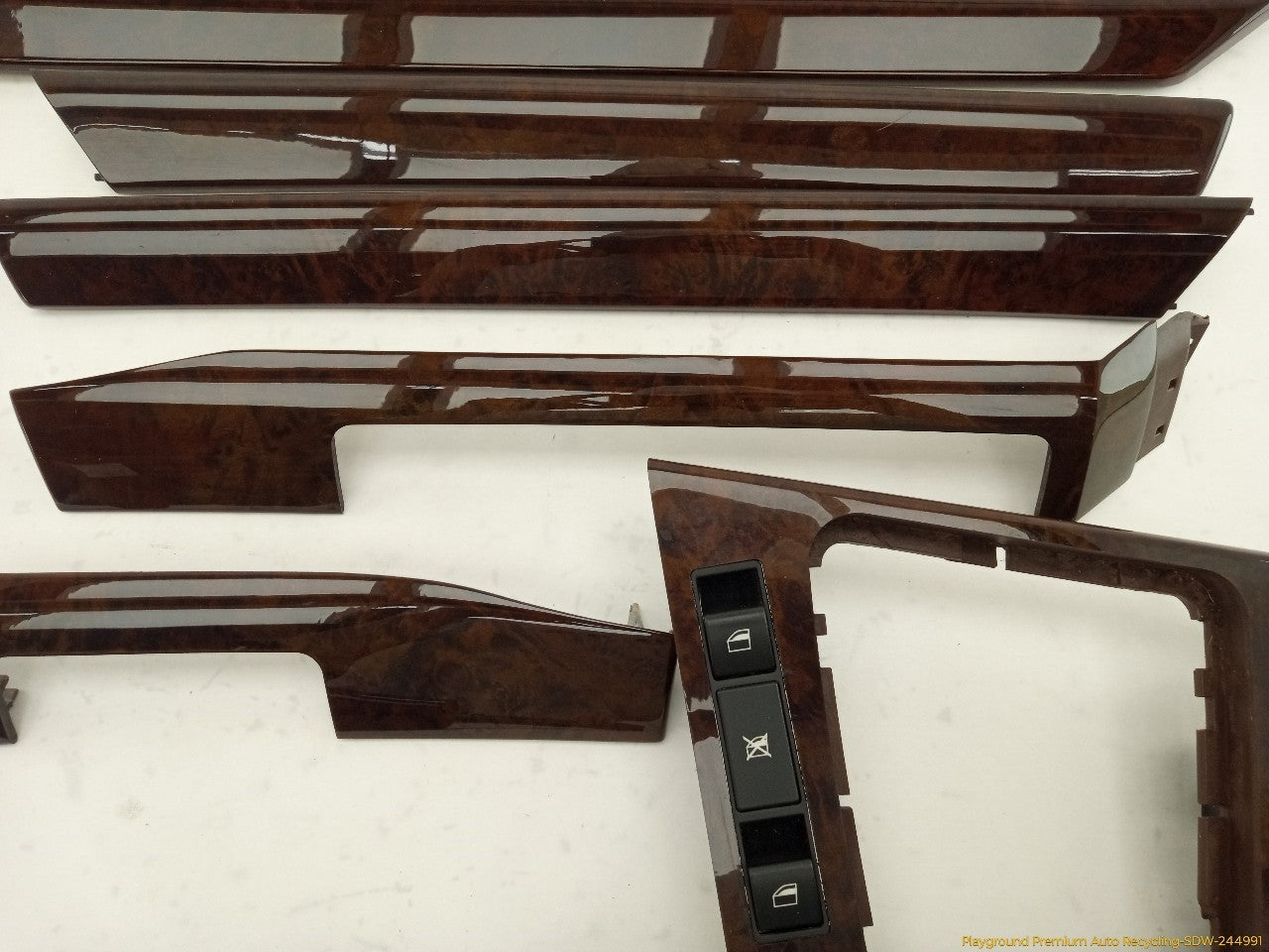 BMW 330XI Set Of 9 Center Dashboard Wood Trim
