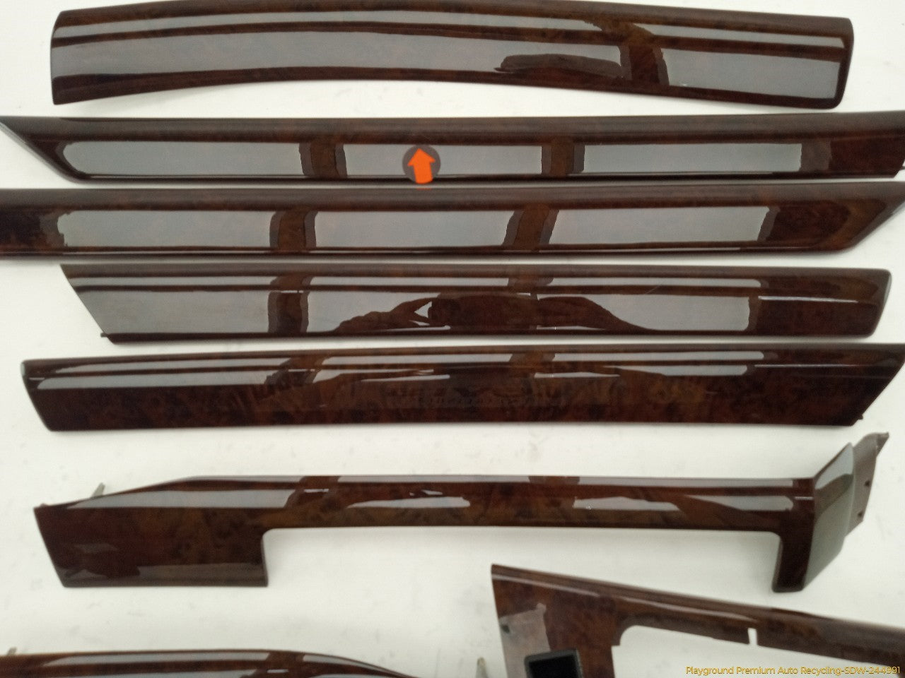 BMW 330XI Set Of 9 Center Dashboard Wood Trim