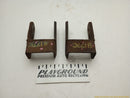 Hummer H3 Pair Of Rear Leaf Spring Shackle Brackets-1