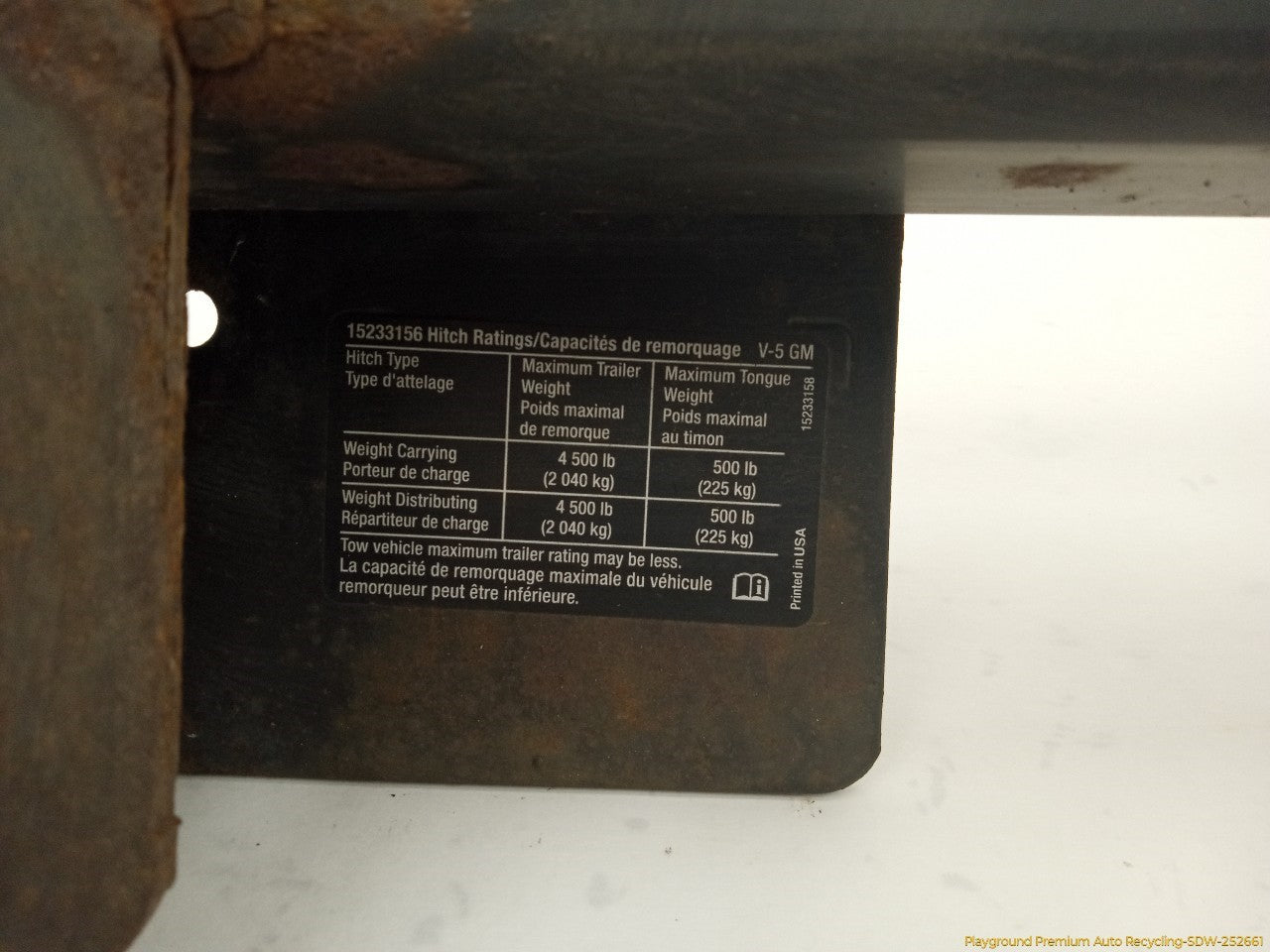 Hummer H3 Rear Bumper Trailer Hitch