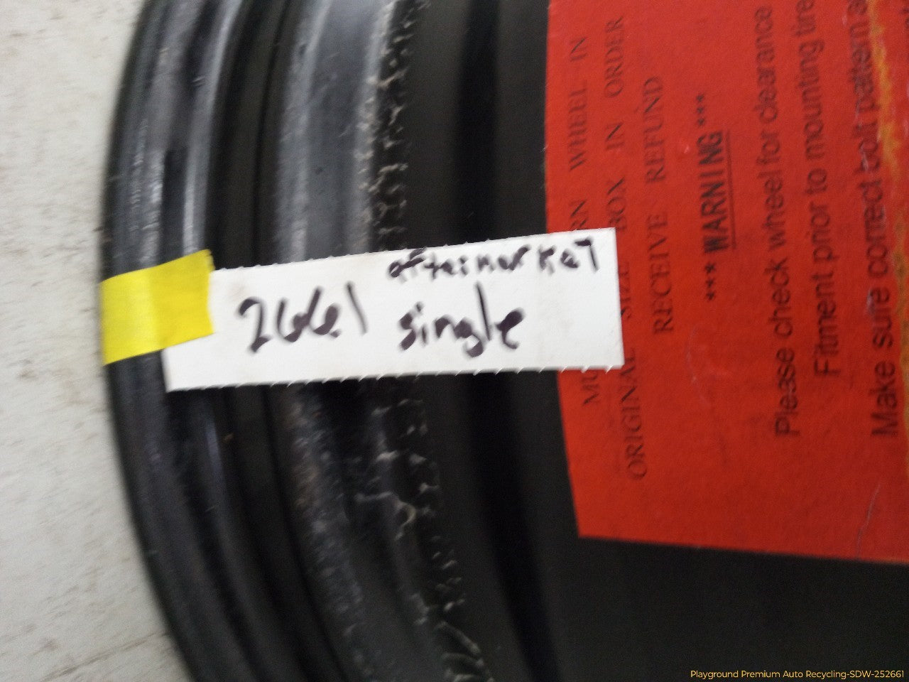 Hummer H3 Aftermarket Single Alloy Wheel 9 Spoke