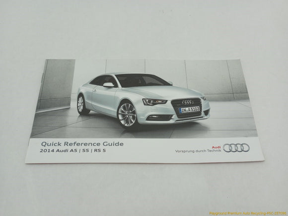 Audi A5 Owners Manual Booket