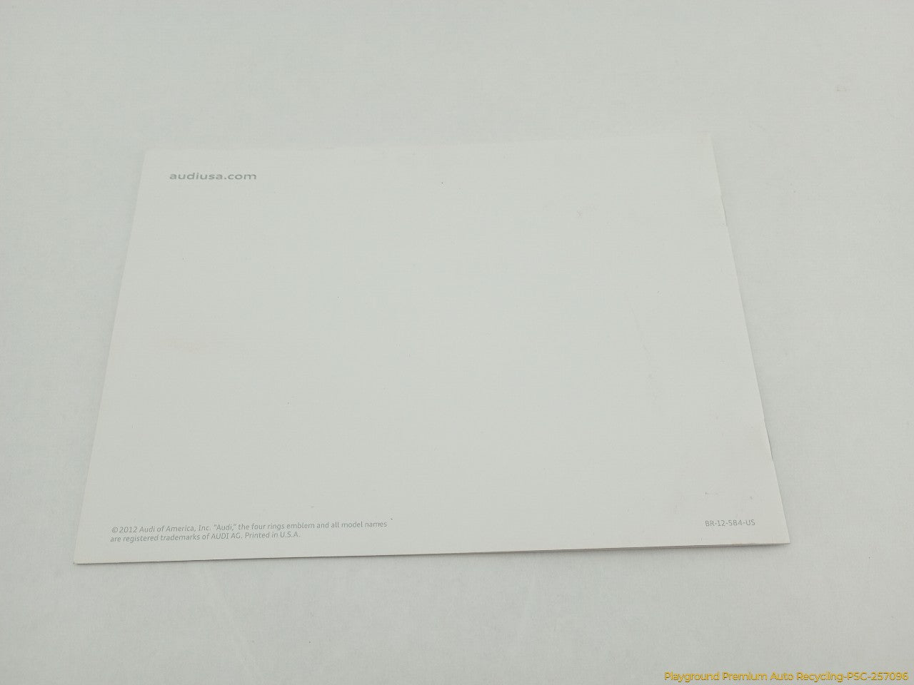 Audi A5 Owners Manual Booket