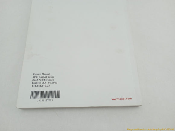 Audi A5 Owners Manual Booket