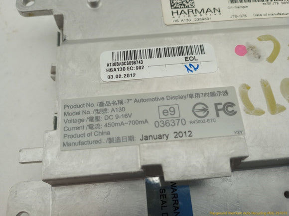 Audi A5 Information Display Screen