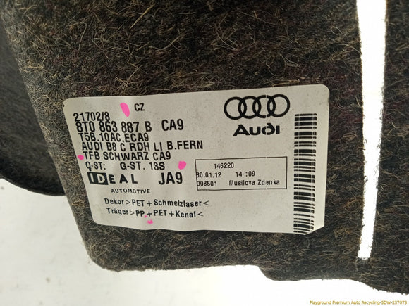 Audi A5 Driver Left Trunk Side Trim