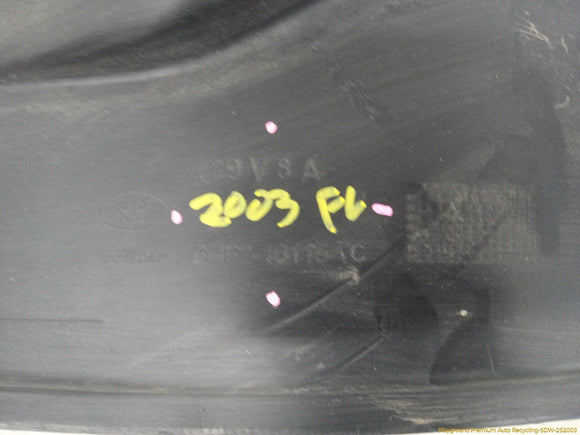 Land Rover LR2 Driver Left Front Inner Fender Liner