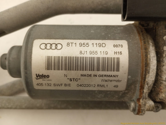 Audi A5 Front Windshield Wiper Transmission & Motor