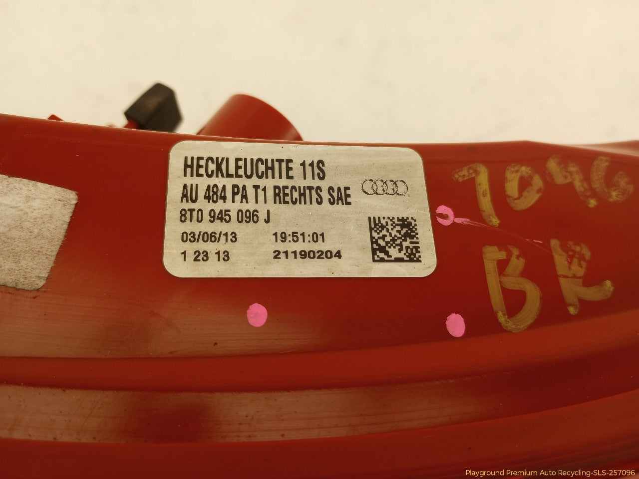 Audi A5 Passenger Right Outer Tail Lamp