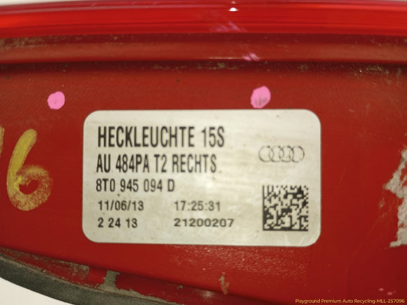 Audi A5 Passenger Right Inner Tail Lamp