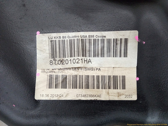 Audi A5 Fuel Gas Tank