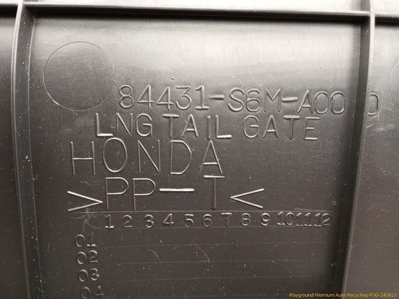 Acura RSX Rear Tailgate Lining Panel Trim