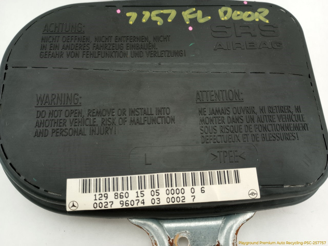 Mercedes SL320 Driver Left Front Door Airbag