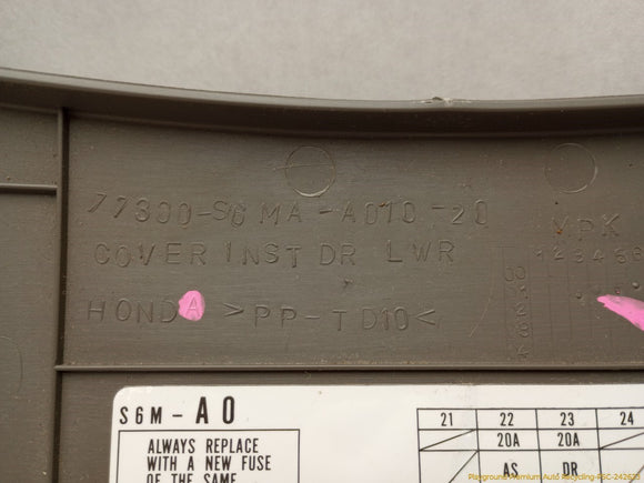 Acura RSX Drive Left Lower Dash Fuse Trim