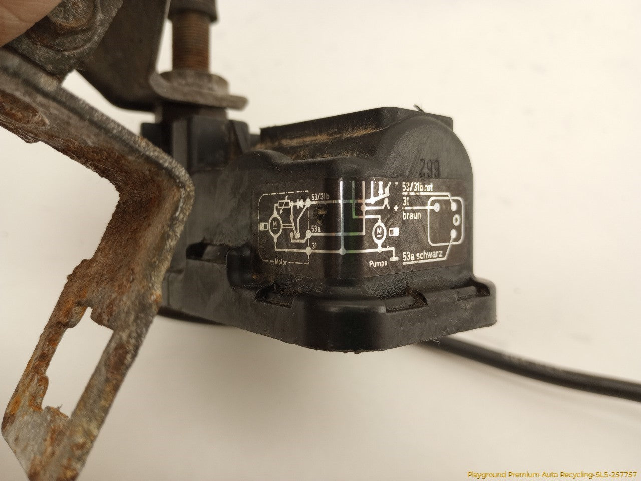 Mercedes SL320 Driver Left Head Lamp Wiper Transmission & Motor