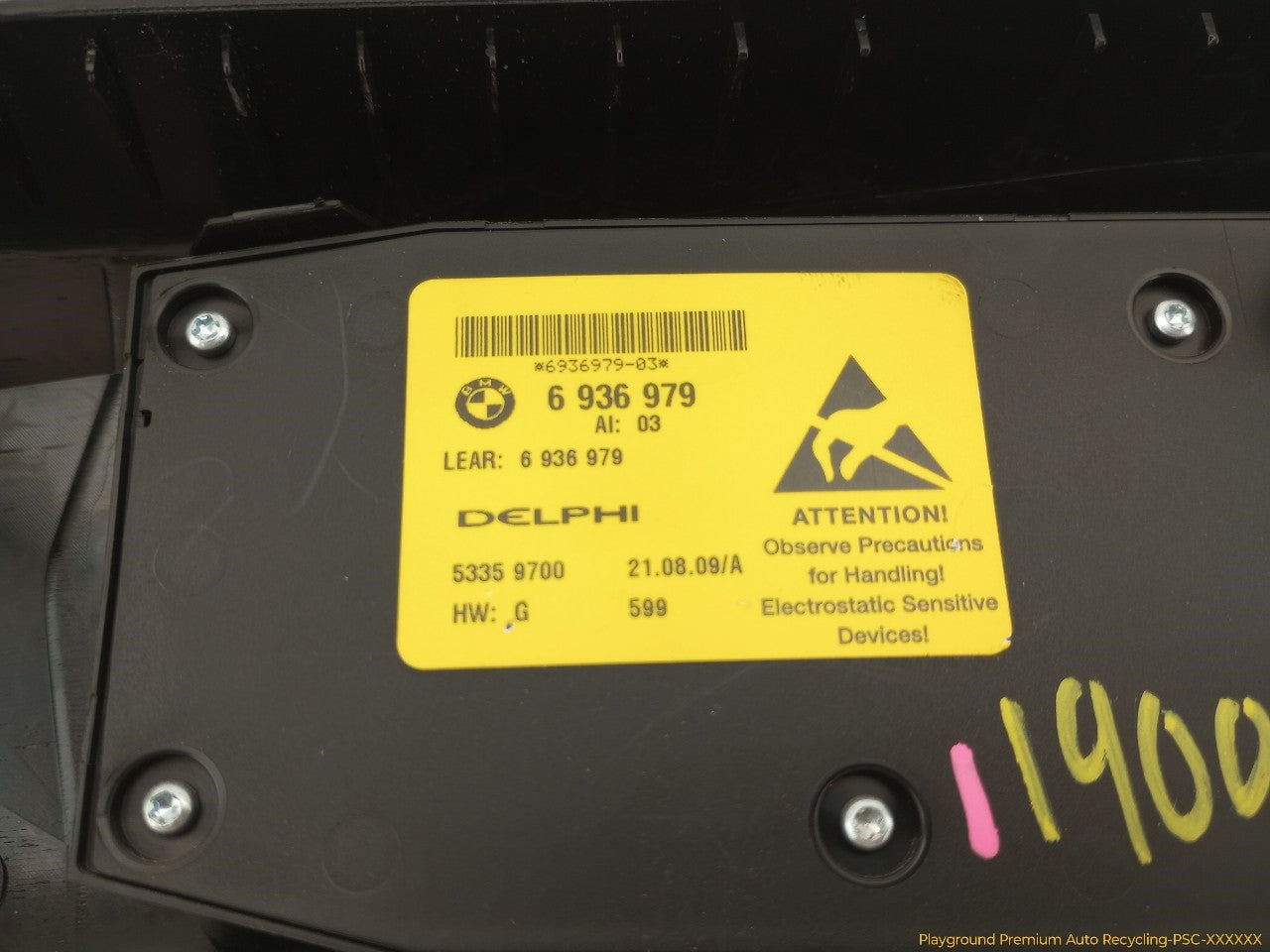 BMW 328I Driver Left Front Seat Adjustment Switch