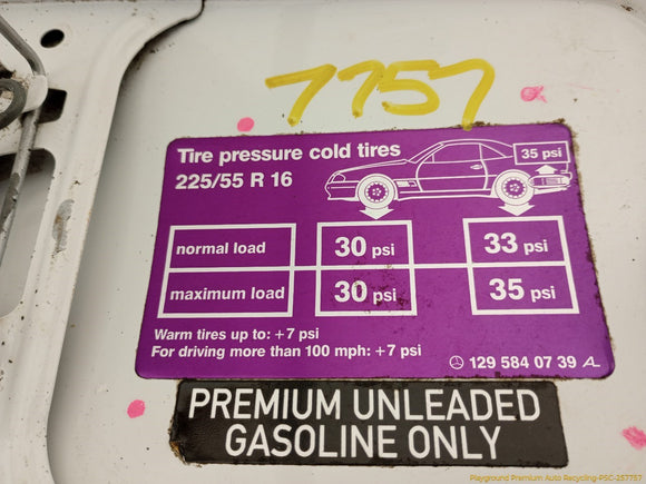 Mercedes SL320 Fuel Filler Door