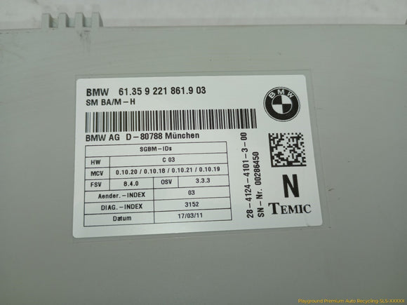 BMW 328I Passenger Right Front Seat Control Module