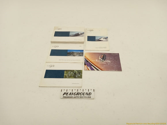 Saab 903 Owners Manual Booklet