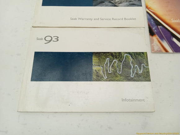 Saab 903 Owners Manual Booklet