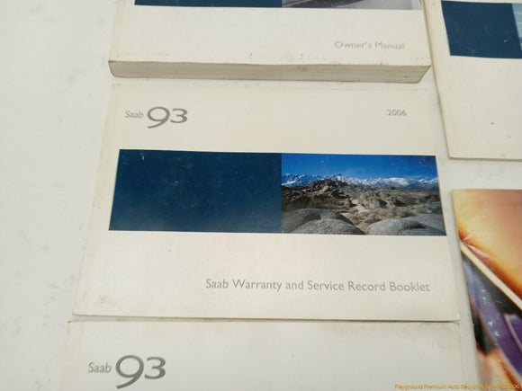 Saab 903 Owners Manual Booklet