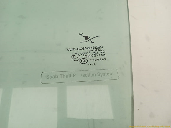 Saab 903 Driver Left Front Door Window Glass