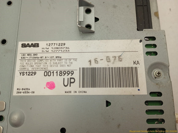 Saab 903 Radio Audio CD Player