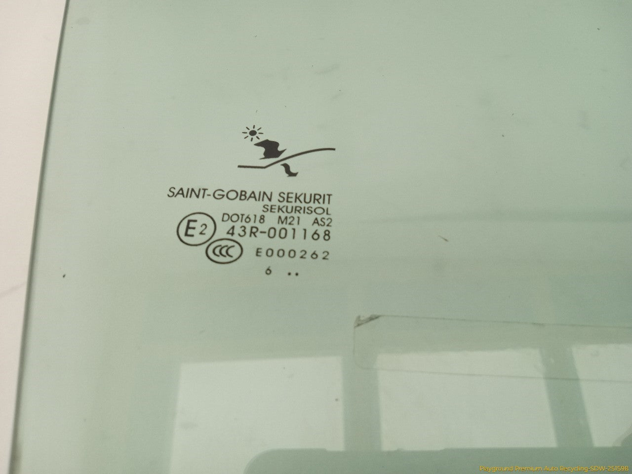 Saab 9-3 Passenger Right Front Door Window Glass