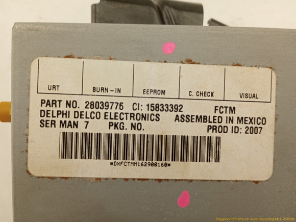 Saab 9-3 Satellite Radio Control Module