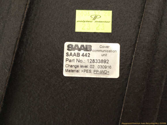 Saab 9-3 Trunk Seat Boot Liner Trim