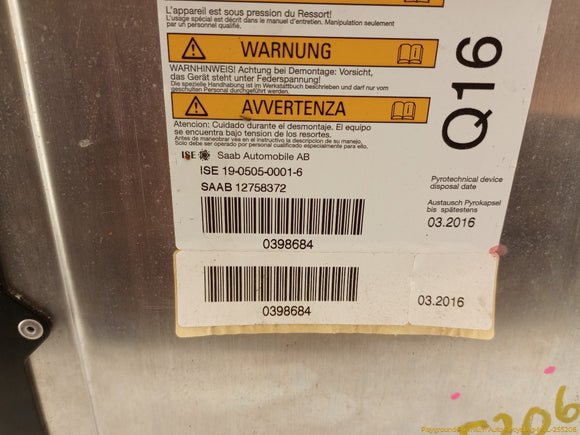 Saab 903 Passenger Right Rear Rollover Bar