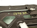 Saab 9-3 Passenger Right Rear Quarter Window Regulator & Glass-9