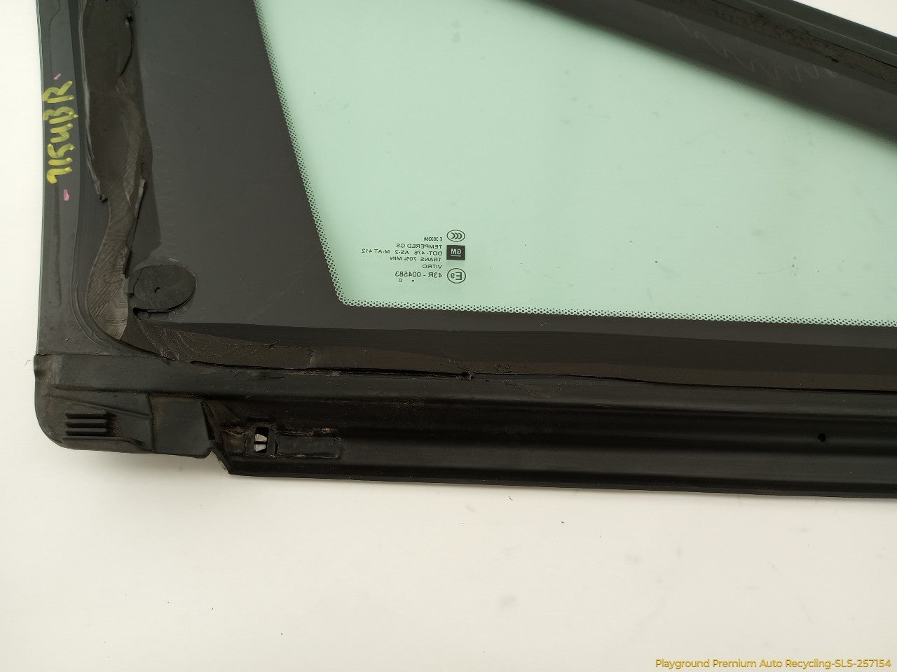 Cadillac CTS Passenger Right Rear Quarter Window Glass
