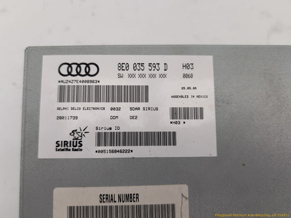 Audi S4 Satellite Radio Audio Receiver Module
