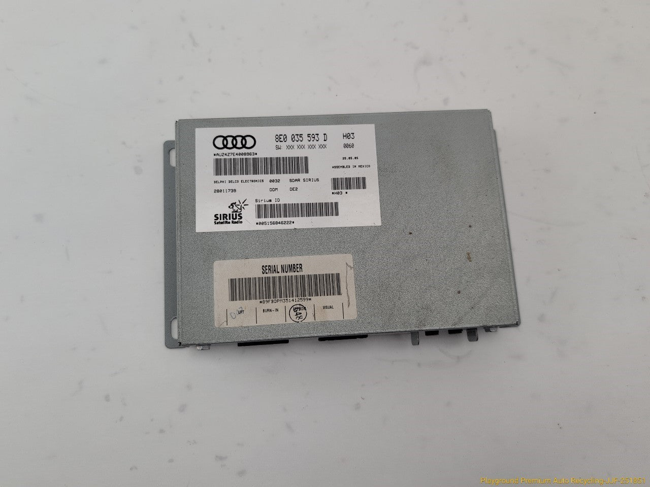 Audi S4 Satellite Radio Audio Receiver Module