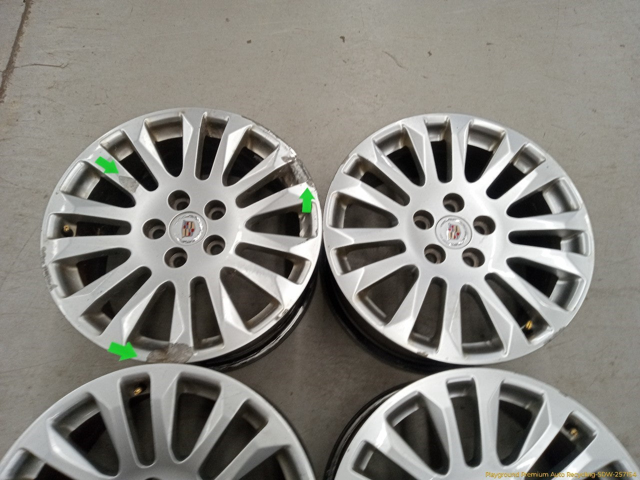 Cadillac CTS Set Of 4 Alloy Staggered Wheels 14 Spoke
