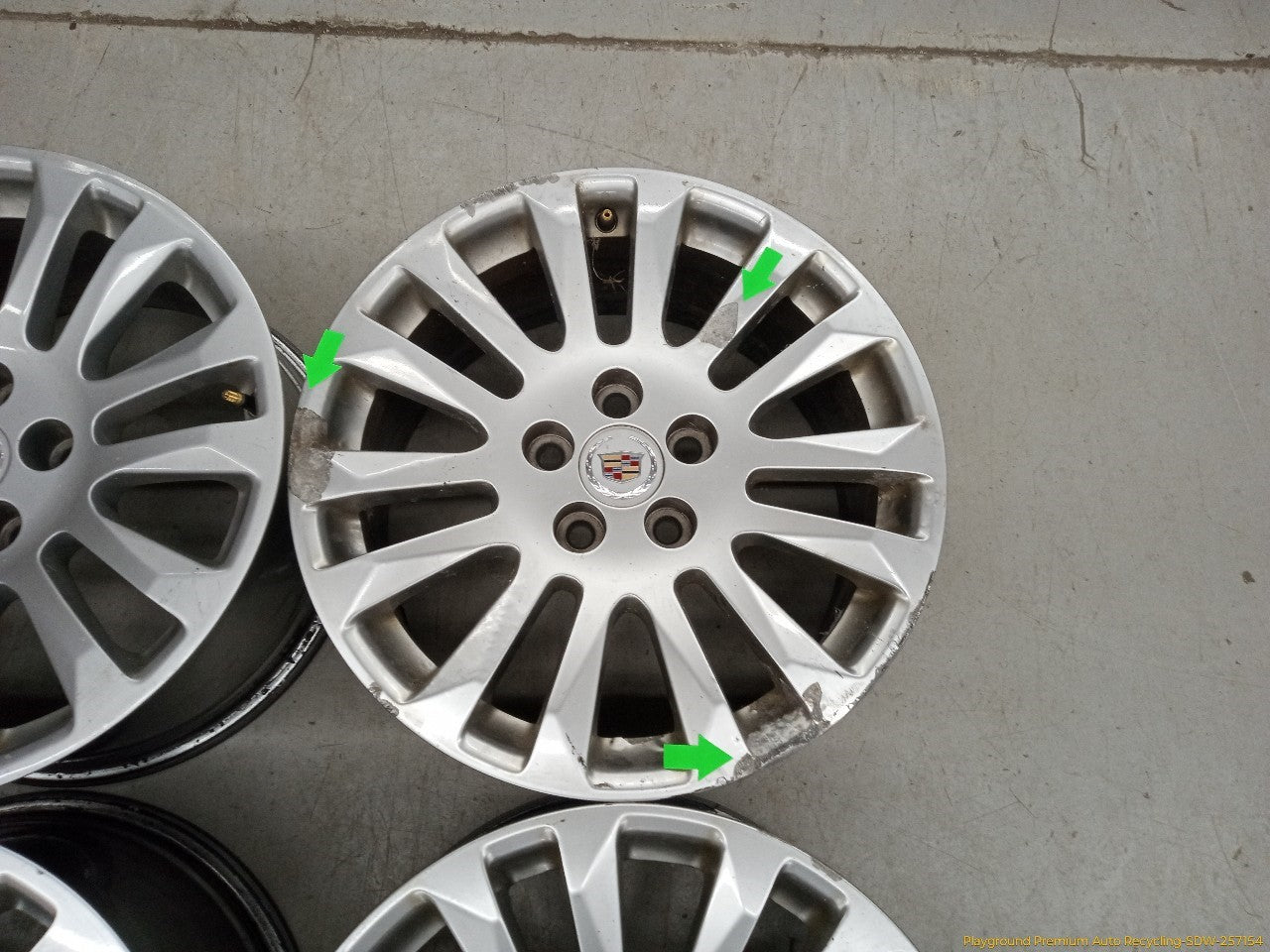 Cadillac CTS Set Of 4 Alloy Staggered Wheels 14 Spoke